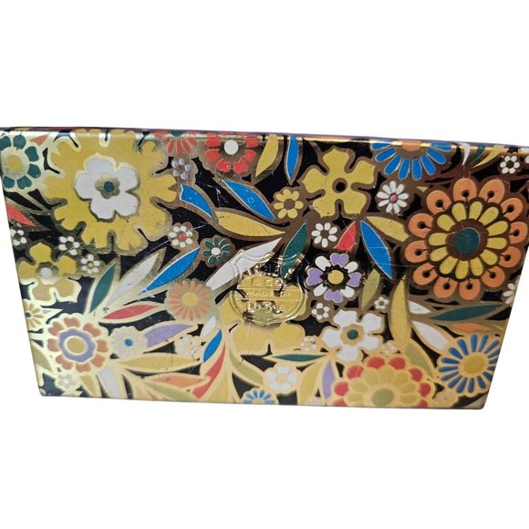 J Chein USA Recipe Box Tin Metal Vtg Cooking Recipes Mod Retro Flowers Floral - Picture 13 of 13